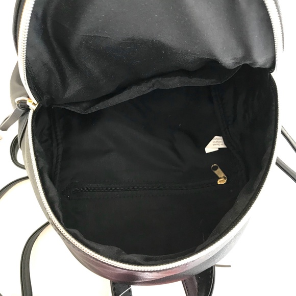 T-Shirt & Jeans Backpack with Faux Fur Cherries - Picture 7 of 7